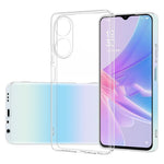For Oppo A58 4G Cell Phone Cover TPU Clear Case Precise Cutouts Ultra-Thin Phone Back Shell