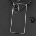 For Oppo A58 4G Cell Phone Cover TPU Clear Case Precise Cutouts Ultra-Thin Phone Back Shell
