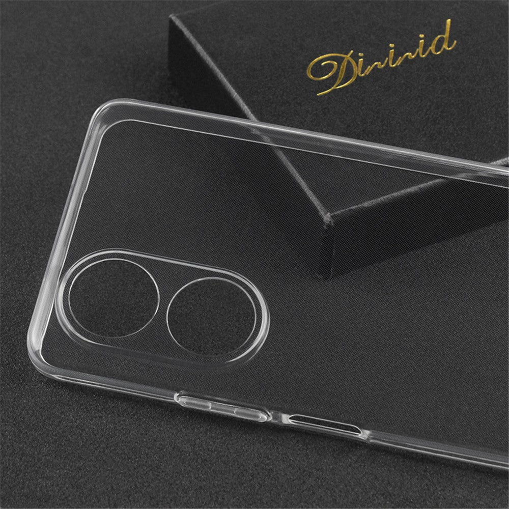 For Oppo A58 4G Cell Phone Cover TPU Clear Case Precise Cutouts Ultra-Thin Phone Back Shell