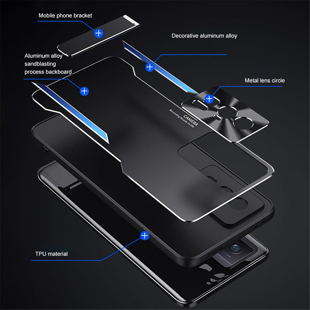 Xiaomi Redmi K60 Ultra / 13T / 13T Pro Stativmobilskal Aluminiumlegering + TPU Skyddsfodral