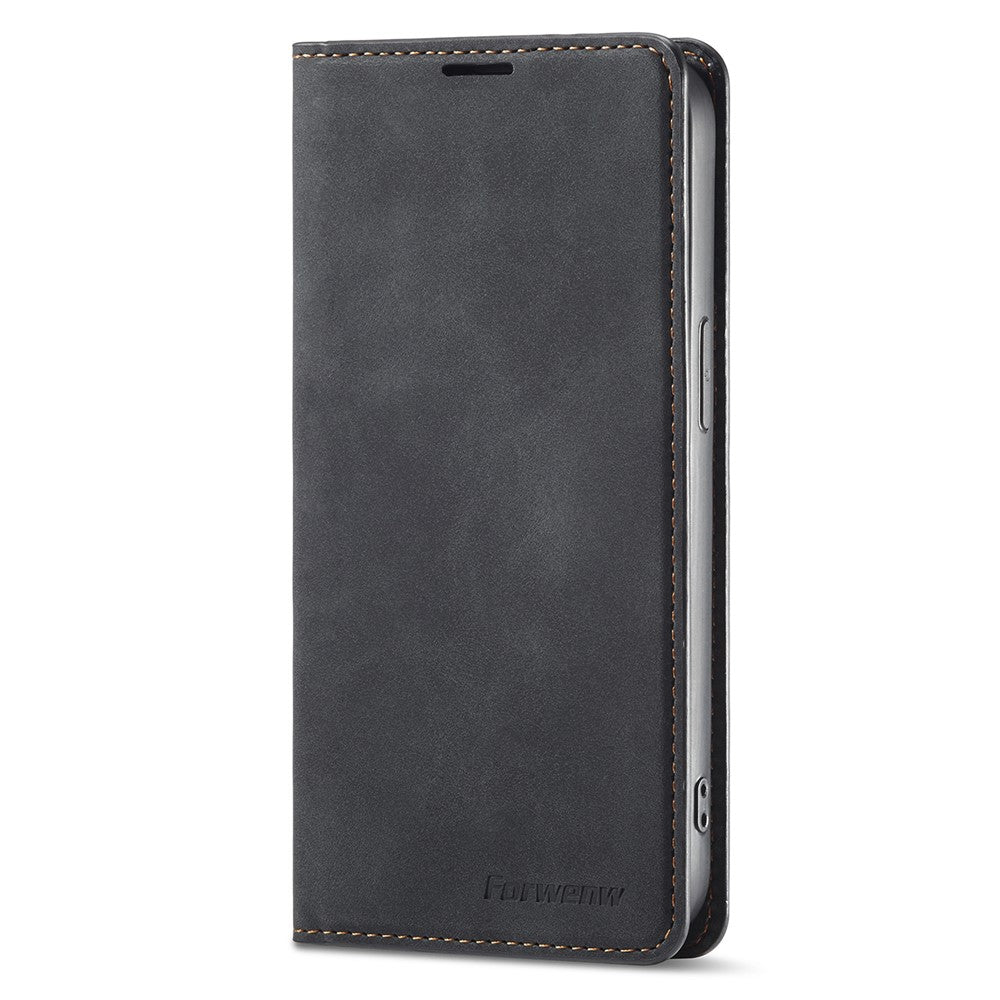 FORWENW Fantasy Series Phone Case for iPhone 15 Pro , Skin-touch Leather Phone Cover Shell Wallet