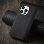 FORWENW Fantasy Series Phone Case for iPhone 15 Pro , Skin-touch Leather Phone Cover Shell Wallet