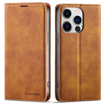 FORWENW Fantasy Series Phone Case for iPhone 15 Pro , Skin-touch Leather Phone Cover Shell Wallet