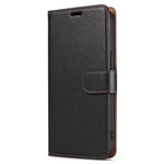 001 For iPhone 15 Pro Max Magnetic Closure Phone Case RFID Blocking Wallet PU Leather Stand Cover