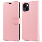 001 For iPhone 15 Pro Max Magnetic Closure Phone Case RFID Blocking Wallet PU Leather Stand Cover