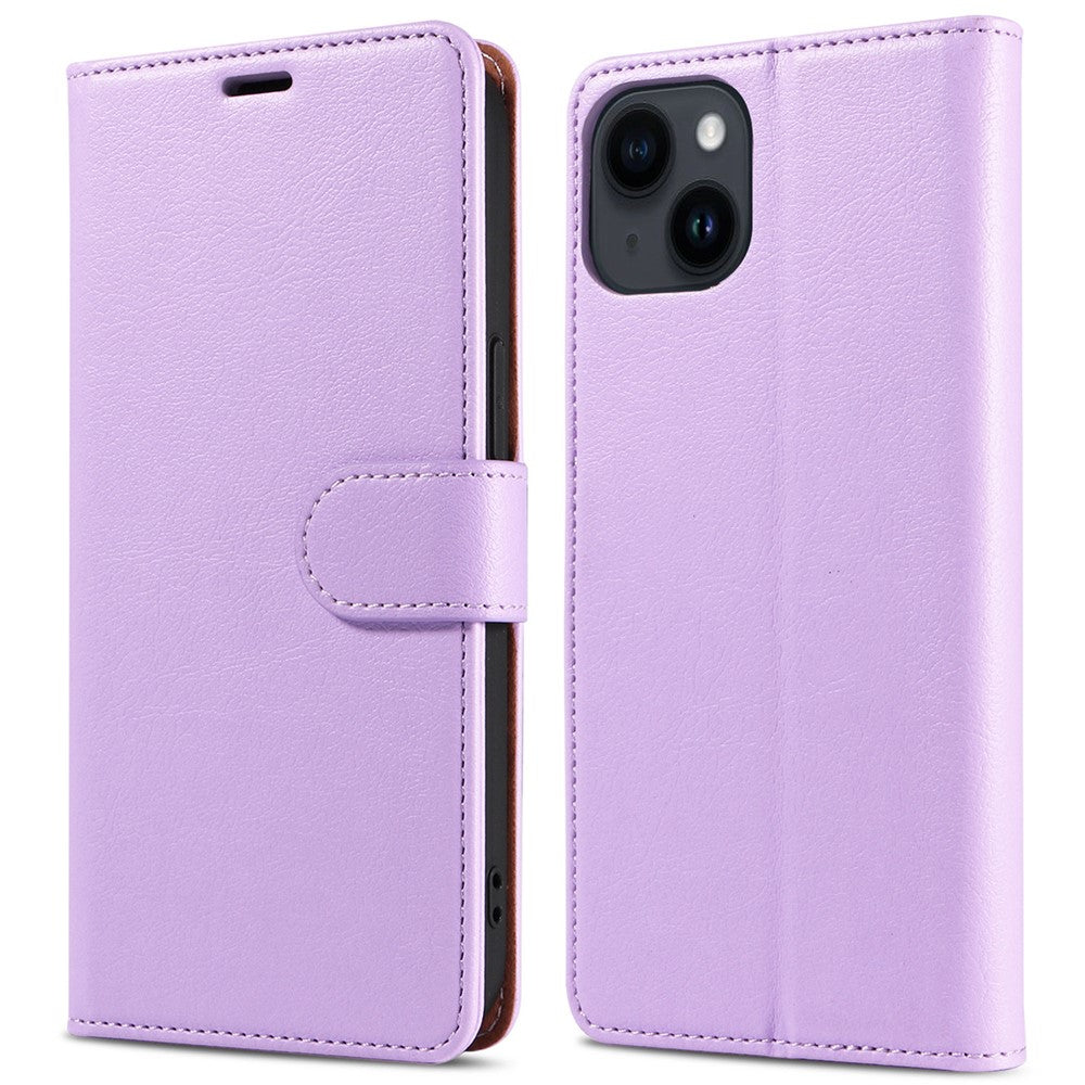 001 For iPhone 15 Pro Max Magnetic Closure Phone Case RFID Blocking Wallet PU Leather Stand Cover