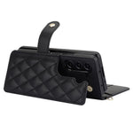 ZD 028 Til Samsung Galaxy Z Fold5 5G PC+PU Læder Flip Cover Stødsikkert Pung Telefoncover med Remme