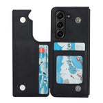 ZD020 Stitching Rhombus PU+PC Phone Case for Samsung Galaxy Z Fold5 5G Card Slots Kickstand Phone Cover