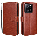 For Xiaomi 13T / 13T Pro / Redmi K60 Ultra PU Leather Phone Cover Crazy Horse Texture Wallet Stand Shell