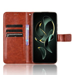 For Xiaomi 13T / 13T Pro / Redmi K60 Ultra PU Leather Phone Cover Crazy Horse Texture Wallet Stand Shell