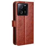 For Xiaomi 13T / 13T Pro / Redmi K60 Ultra PU Leather Phone Cover Crazy Horse Texture Wallet Stand Shell