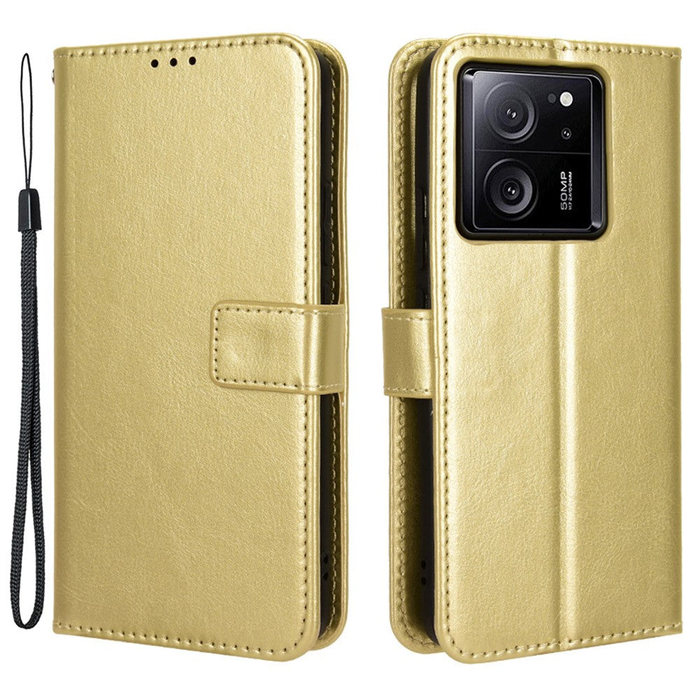 Xiaomi 13T / 13T Pro / Redmi K60 Ultra PU-lädermobilskal Crazy Horse Texture Plånboksfodral