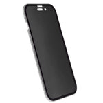 For iPhone 15 Magnetic Cover Metal Frame + Double-sided Tempered Glass Anti-peep Phone Case