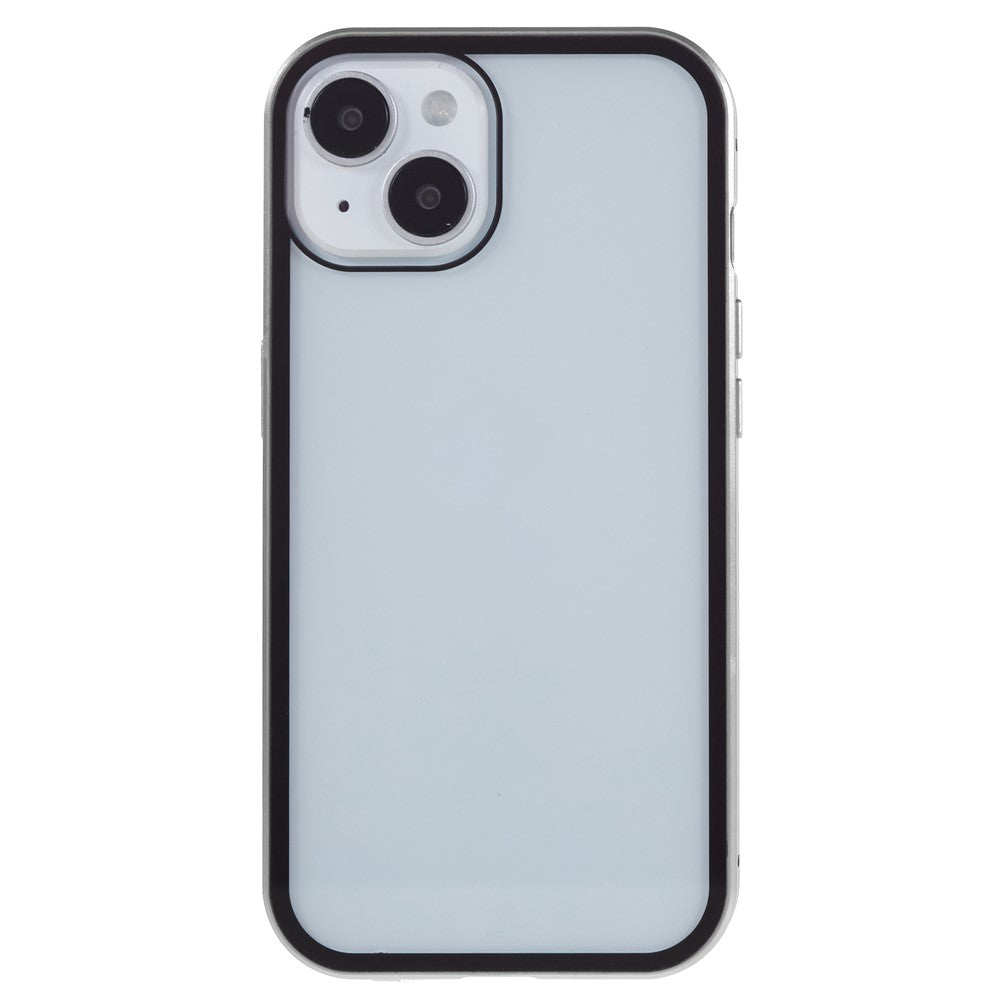 For iPhone 15 Magnetic Cover Metal Frame + Double-sided Tempered Glass Anti-peep Phone Case
