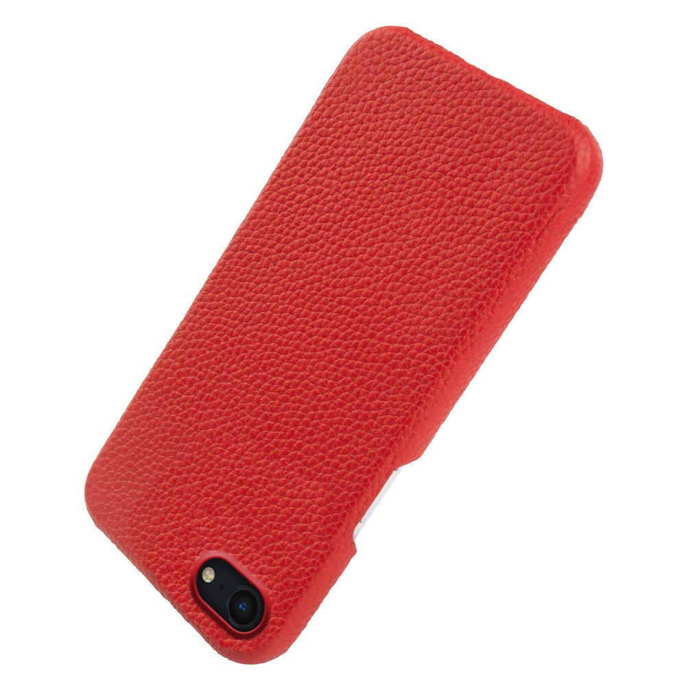 For iPhone 7 / 8 / SE (2020) / SE (2022) Incomplete Cover Genuine Cow Leather+PC Shell Litchi Texture Magnetic Phone Case
