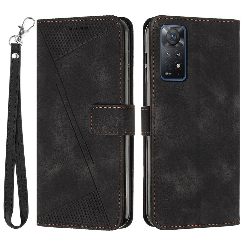 Läderfodral till Xiaomi Redmi Note 12 Pro 4G / Note 11 Pro 4G (MediaTek) / Note 11 Pro 5G (Qualcomm) / Note 11 Pro+ 5G Stativplånbok för mobil