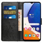 Til Samsung Galaxy Z Fold5 5G Imprinted Butterflies Anti-ridse Telefoncover PU Læder Pung Cover Stativ med Rem