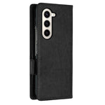 Til Samsung Galaxy Z Fold5 5G Imprinted Butterflies Anti-ridse Telefoncover PU Læder Pung Cover Stativ med Rem