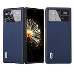 ABEEL For Xiaomi Mix Fold 3 5G Genuine Cow Leather + PC Phone Case Litchi Texture Shockproof Protection Cover