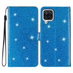 For Samsung Galaxy A22 4G (EU Version) Glittery PU Leather Anti-drop Case Flip Wallet Stand Phone Cover