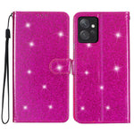 For Xiaomi Redmi Note 12 4G Leather Wallet Stand Case Drop-proof Glittery Phone Cover with Strap