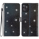 Xiaomi Redmi Note 12 4G Läderplånboksfodral Stötsäkert Glittrigt mobilfodral med Rem