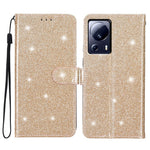 For Xiaomi 13 Lite / Civi 2 5G Glittery PU Leather Phone Case Wallet Stand Anti-shock Cover