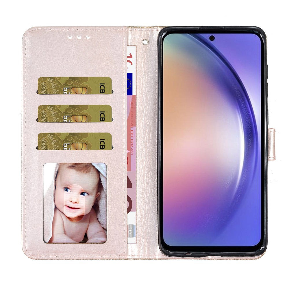 For Xiaomi 13 Lite / Civi 2 5G Glittery PU Leather Phone Case Wallet Stand Anti-shock Cover