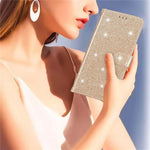 For Xiaomi 13 Lite / Civi 2 5G Glittery PU Leather Phone Case Wallet Stand Anti-shock Cover