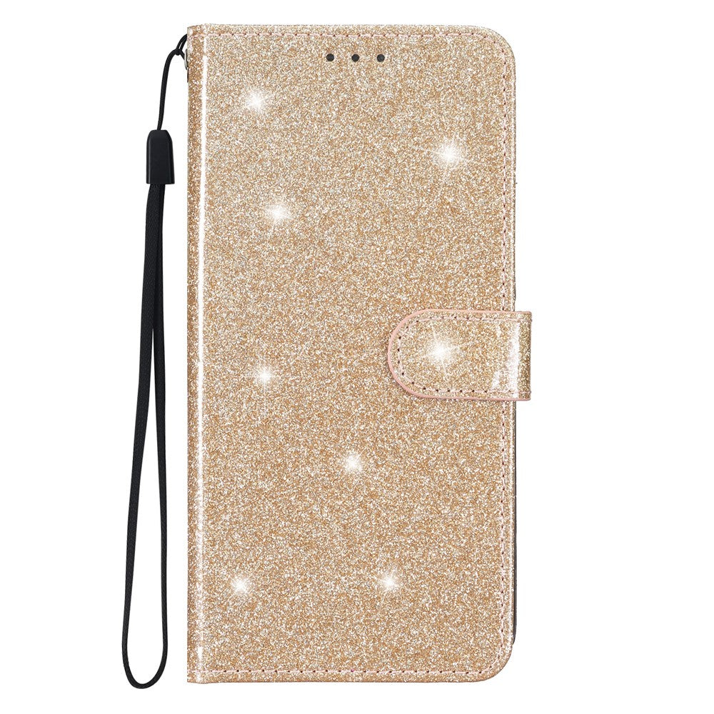 For Xiaomi 13 Lite / Civi 2 5G Glittery PU Leather Phone Case Wallet Stand Anti-shock Cover