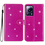 For Xiaomi 13 Lite / Civi 2 5G Glittery PU Leather Phone Case Wallet Stand Anti-shock Cover