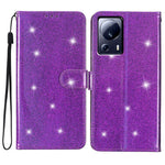 For Xiaomi 13 Lite / Civi 2 5G Glittery PU Leather Phone Case Wallet Stand Anti-shock Cover