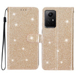 For Xiaomi Redmi Note 12S 4G Leather Wallet Folding Stand Case Drop-proof Glittery Phone Cover