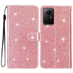 For Xiaomi Redmi Note 12S 4G Leather Wallet Folding Stand Case Drop-proof Glittery Phone Cover
