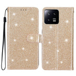 Glittrigt PU-läderfodral till Xiaomi 13 stötsäkert plånboksfodral