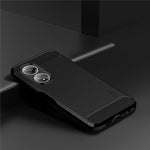 MOFI JK TPU Series-1 för Oppo A58 4G Borstat Skal TPU Reptåligt Kolfibertextur Mobilskal