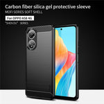 MOFI JK TPU Series-1 för Oppo A58 4G Borstat Skal TPU Reptåligt Kolfibertextur Mobilskal