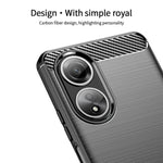 MOFI JK TPU Series-1 för Oppo A58 4G Borstat Skal TPU Reptåligt Kolfibertextur Mobilskal