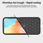 MOFI JK TPU Series-1 för Oppo A58 4G Borstat Skal TPU Reptåligt Kolfibertextur Mobilskal