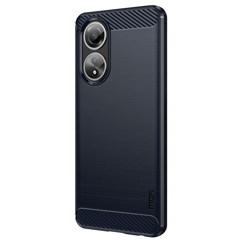 MOFI JK TPU Series-1 för Oppo A58 4G Borstat Skal TPU Reptåligt Kolfibertextur Mobilskal