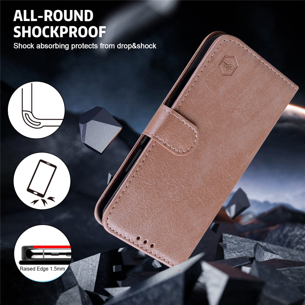 For Xiaomi Redmi Note 12 Pro 5G / Note 12 Pro Speed 5G / Poco X5 Pro 5G Solid Color PU Leather Phone Case Wallet Stand Cover