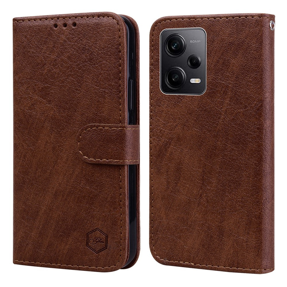 Xiaomi Redmi Note 12 Pro 5G / Note 12 Pro Speed 5G / Poco X5 Pro 5G Enfärgat PU-läderfodral Plånboksfodral