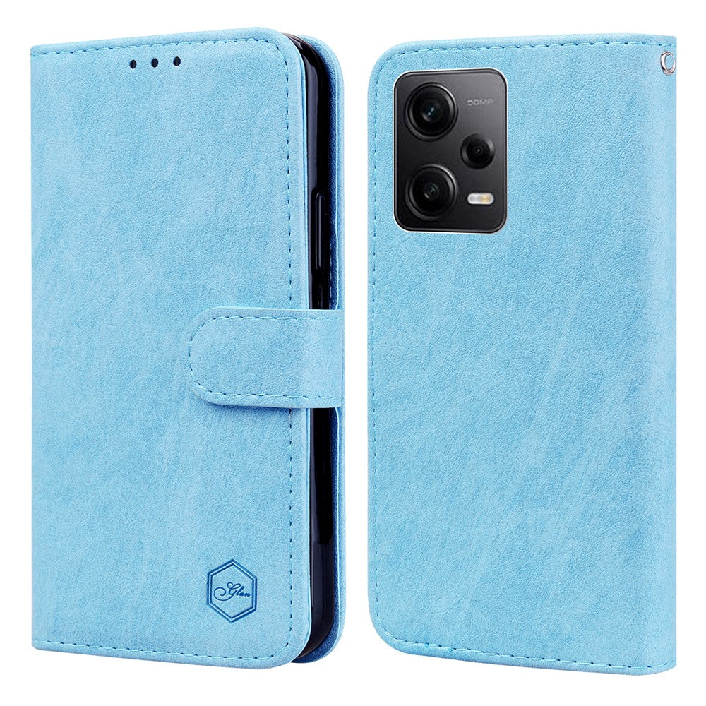 For Xiaomi Redmi Note 12 Pro 5G / Note 12 Pro Speed 5G / Poco X5 Pro 5G Solid Color PU Leather Phone Case Wallet Stand Cover
