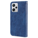 For Xiaomi Redmi Note 12 Pro+ 5G PU Leather Wallet Case Solid Color Cell Phone Stand Cover