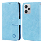 For Xiaomi Redmi Note 12 Pro+ 5G PU Leather Wallet Case Solid Color Cell Phone Stand Cover