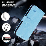 For Xiaomi Redmi Note 12 4G Solid Color Shockproof PU Leather Wallet Case Cell Phone Stand Cover