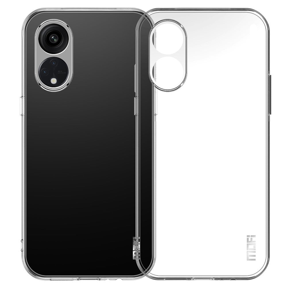 MOFI För Oppo A58 4G Super Clear Mobilmobilskal Mjukt TPU Mobilmobilskal Skal