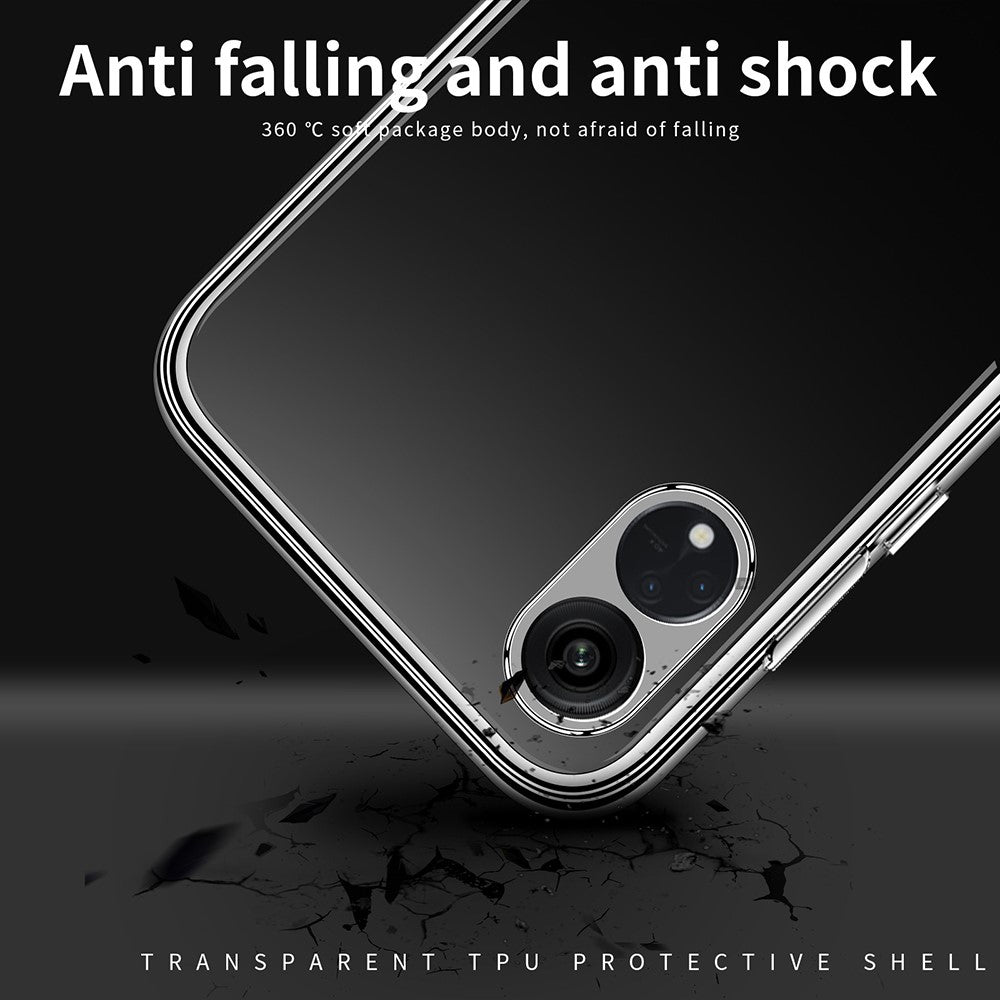 MOFI For Oppo A58 4G Super Clear Cell Phone Case Soft TPU Mobile Phone Cover Shell
