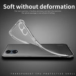 MOFI For Oppo A58 4G Super Clear Cell Phone Case Soft TPU Mobile Phone Cover Shell