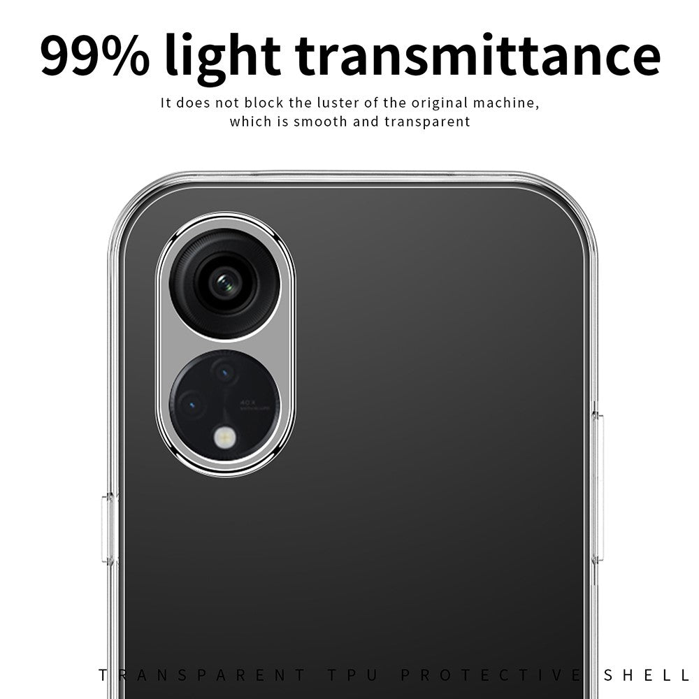 MOFI For Oppo A58 4G Super Clear Cell Phone Case Soft TPU Mobile Phone Cover Shell